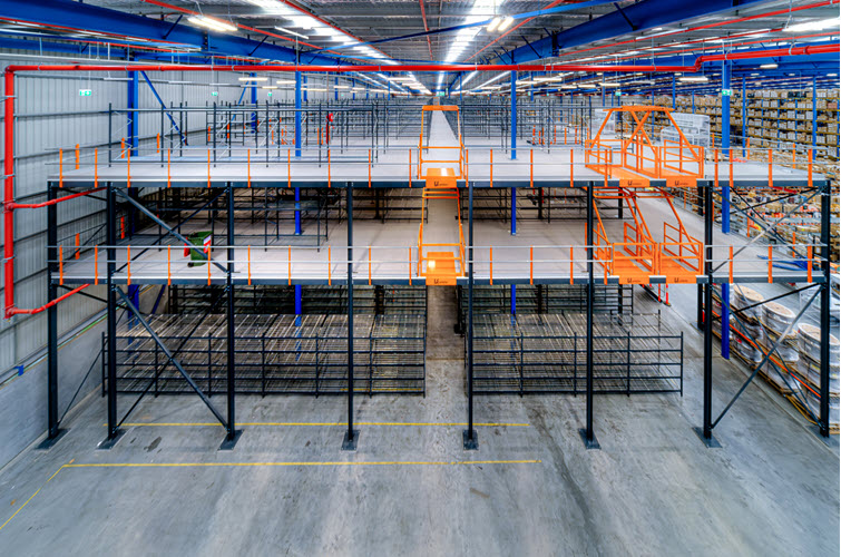 Mezzanine floors - Invenco Warehouse - Australia